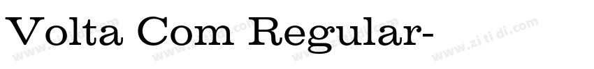 Volta Com Regular字体转换